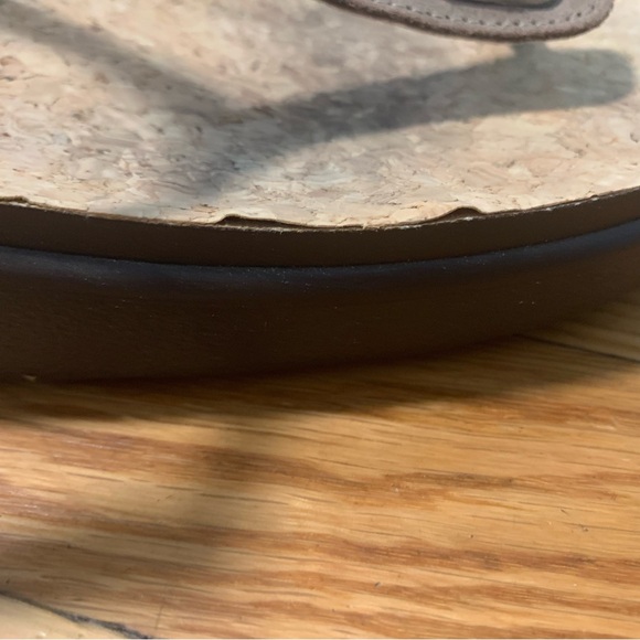 SAS Marina T-Strap Sandal Brown Leather Cork Footbed Comfortable Cushioned Wide - Picture 10 of 12